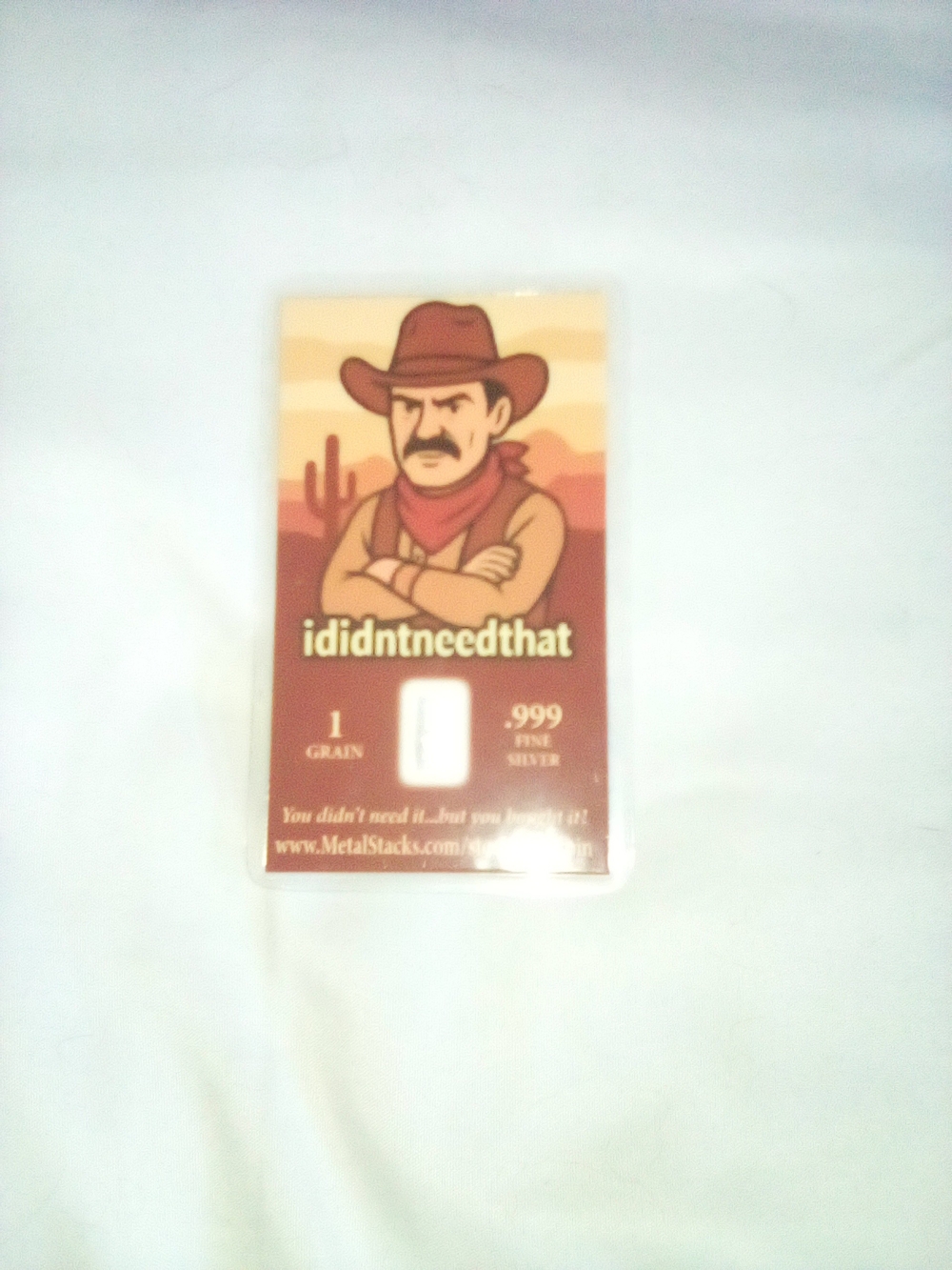 Brown Western-Themed Collectible Card